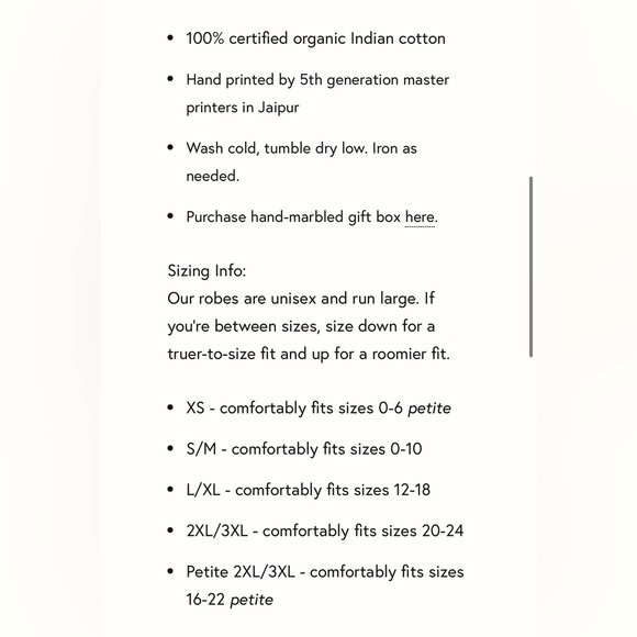 Block Shop Textiles 100% Linen Robe Ochre & Eggplant size 2XL/3XL - Picture 5 of 5